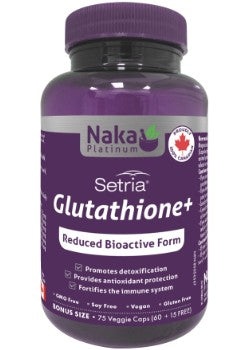 Naka Platinum Glutathione+ (Setria) 75 Vegetarian Capsules