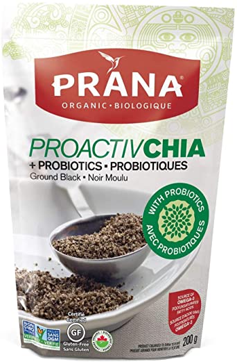 Prana Proactiv Chia + Probiotics, Black, Ground 200g