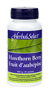 Herbal Select Hawthorn 550mg 60 Capsules