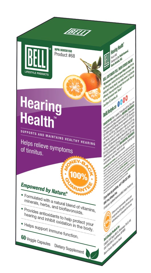Bell Lifestyle Products #68 Hearing Health 60 Capsules