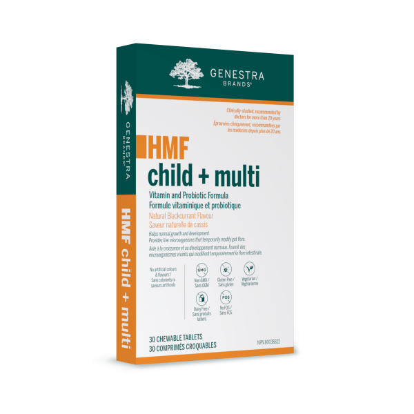Genestra HMF Child + Multi Chewable Probiotic 30 Tablets (Black Currant)