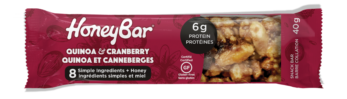 HoneyBar Quinoa Cranberry Bar 40g