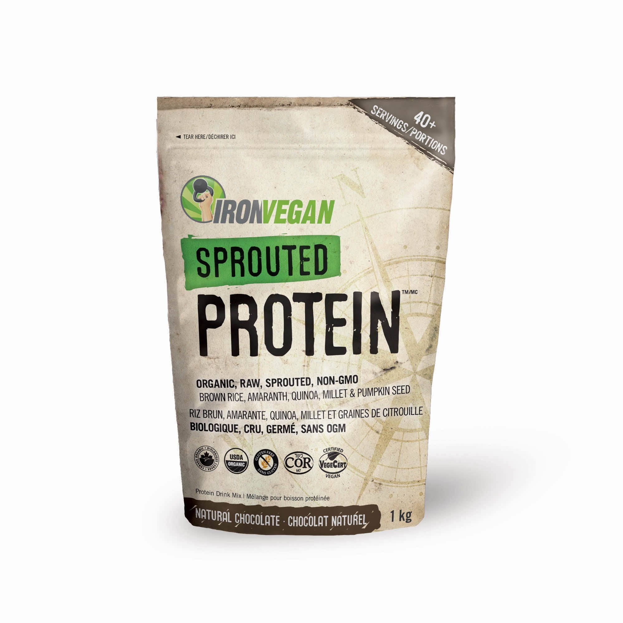 Iron Vegan Sprouted Protein Chocolate 1 Kg