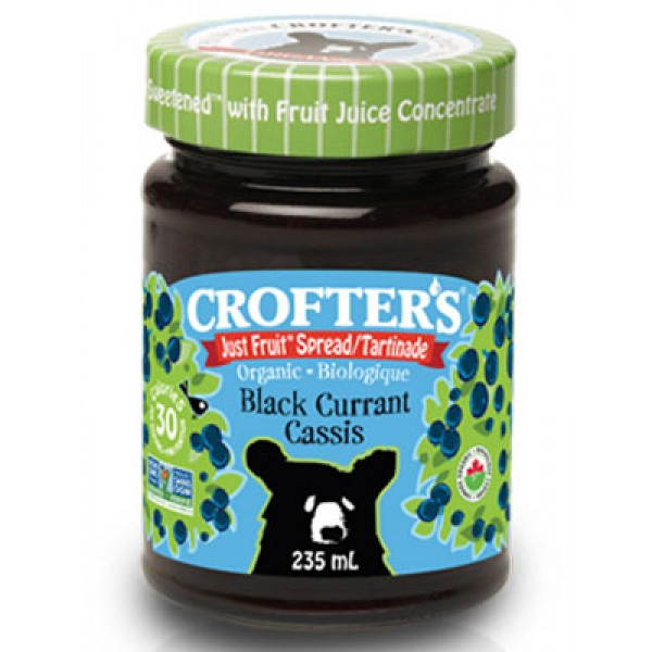 Crofter's Just Fruit Organic Black Currant Jam 235ml