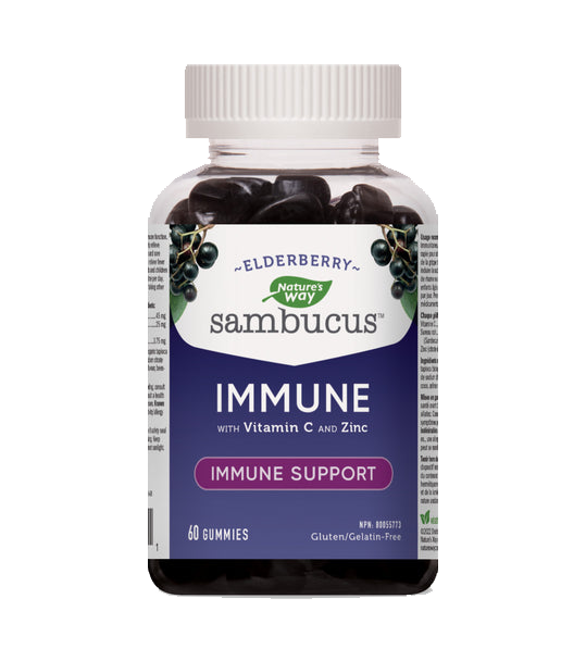 Nature's Way Sambucus Elderberry Immune Gummies 60 Gummies