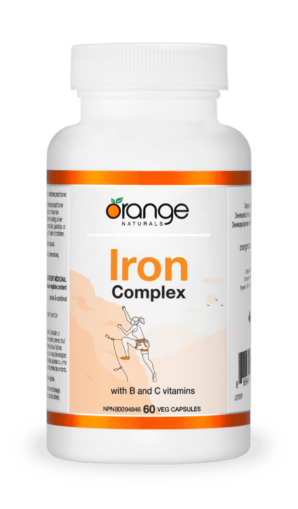 Orange Naturals Iron Complex 60 Vegetarian Capsules