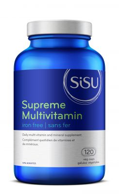 Sisu Supreme Multivitamin Iron Free 120 Vegetarian Capsules