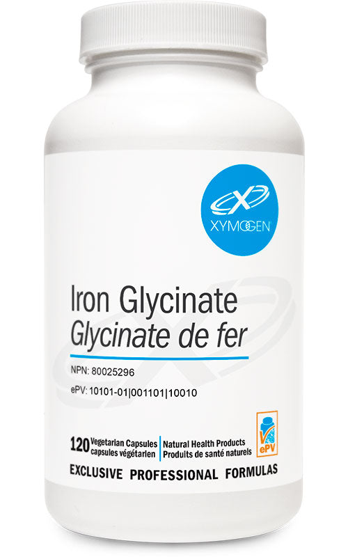 Xymogen Iron Glycinate 120 Vegetarian Capsules