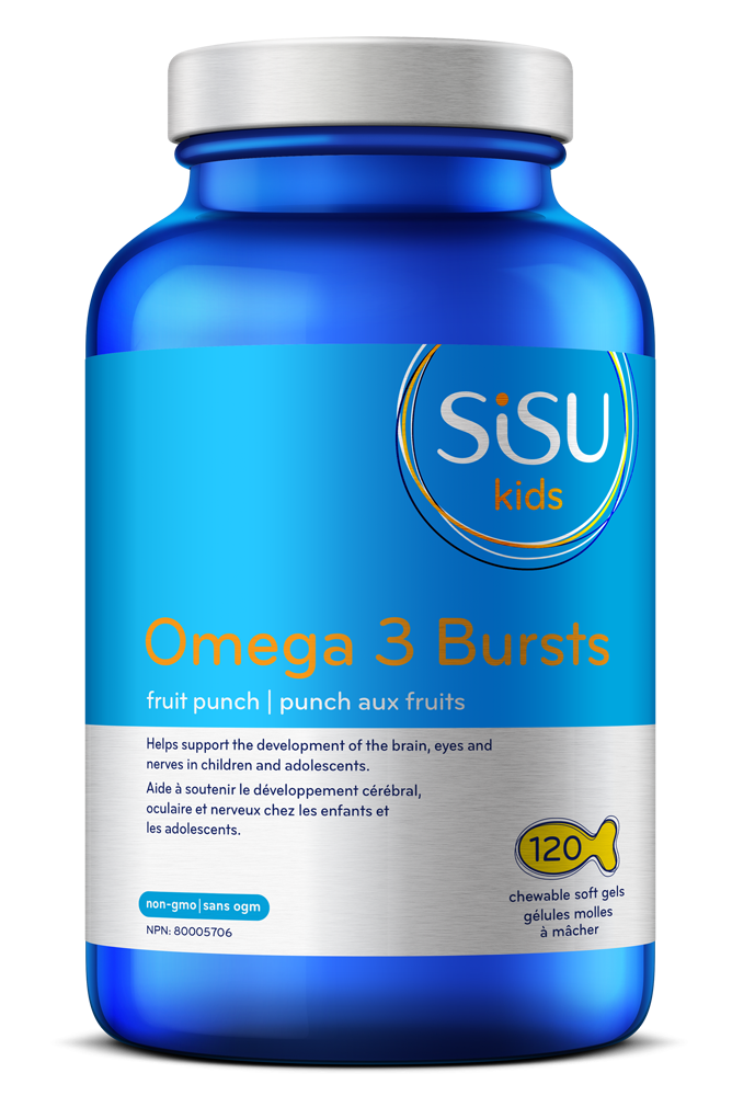 Sisu Omega 3 Bursts 120 Chewable Softgels