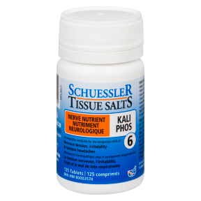 M&P Schuessler Tissue Salts #6 Kali Phos Nerve Nutrient 125 Tablets