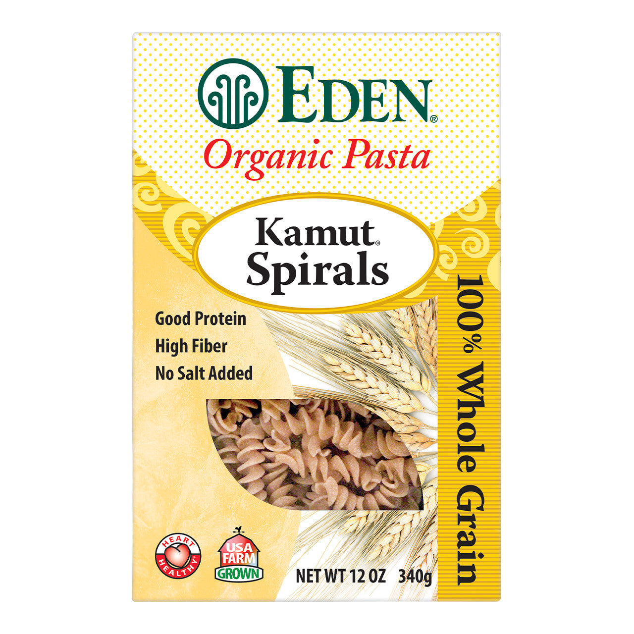 Eden Organic Pasta Kamut Spirals 340g