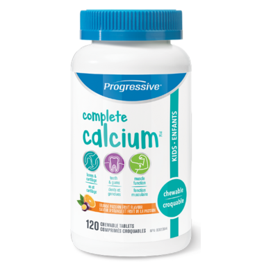Progressive Kids Calcium 120 Chewable Tablets