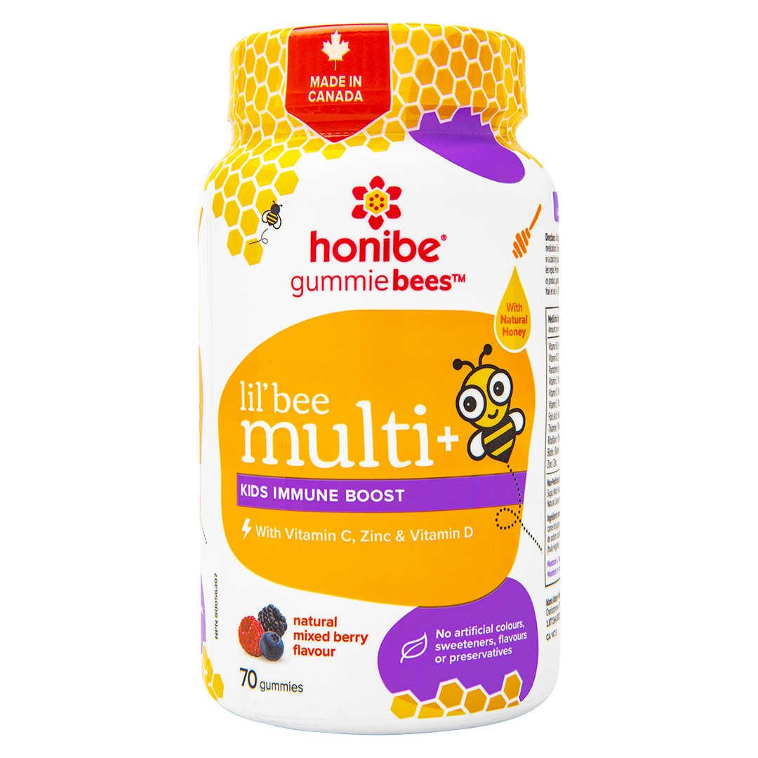 Honibe Lil' Bee Kids Multi+ Immune Boost 70 Gummies