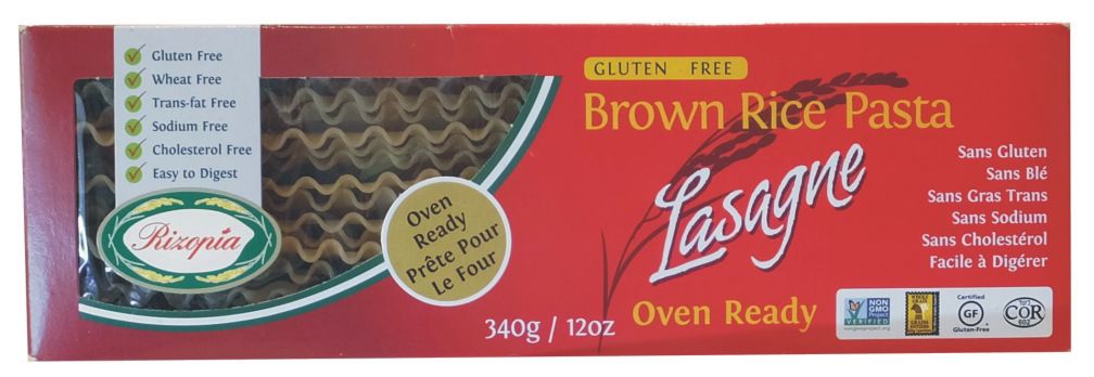 Rizopia Brown Rice Lasagne 340g