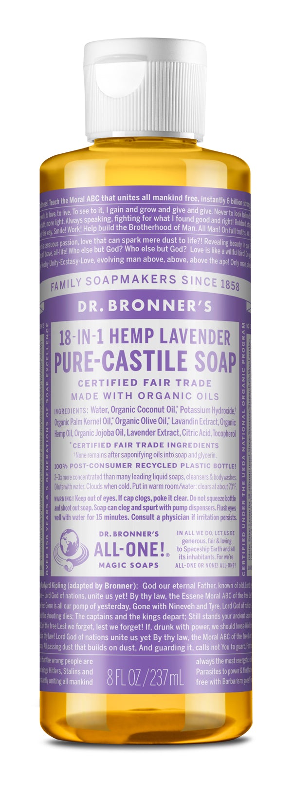 Dr. Bronner’s Organic Lavender Castile Soap 237ml