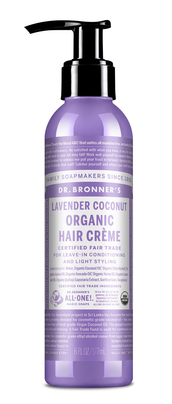 Dr. Bronner's Lavender Coconut Organic Hair Crème 177ml