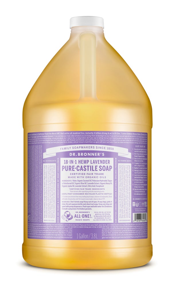 Dr. Bronner’s Organic Lavender Oil Castile Soap 3.78L