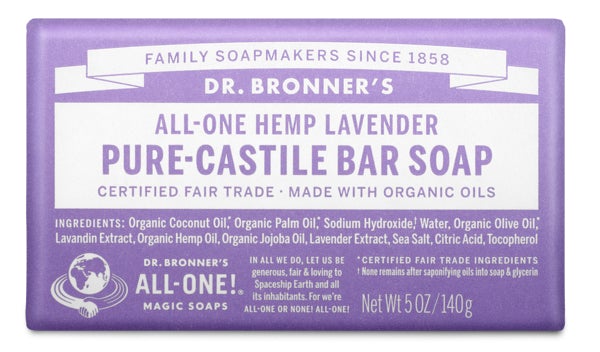 Dr. Bronner’s Organic Lavender Castile Bar Soap 142g