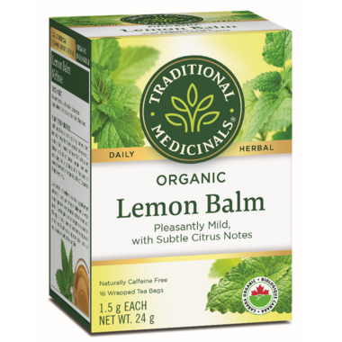 Traditional Medicinals Organic Lemon Balm Tea 16 Teabags