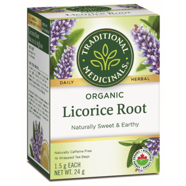 Traditional Medicinals Org Licorice Root Tea 16 Tea Bags
