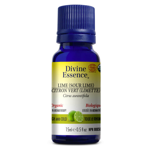 Divine Essence Organic Lime Essential Oil 15ml