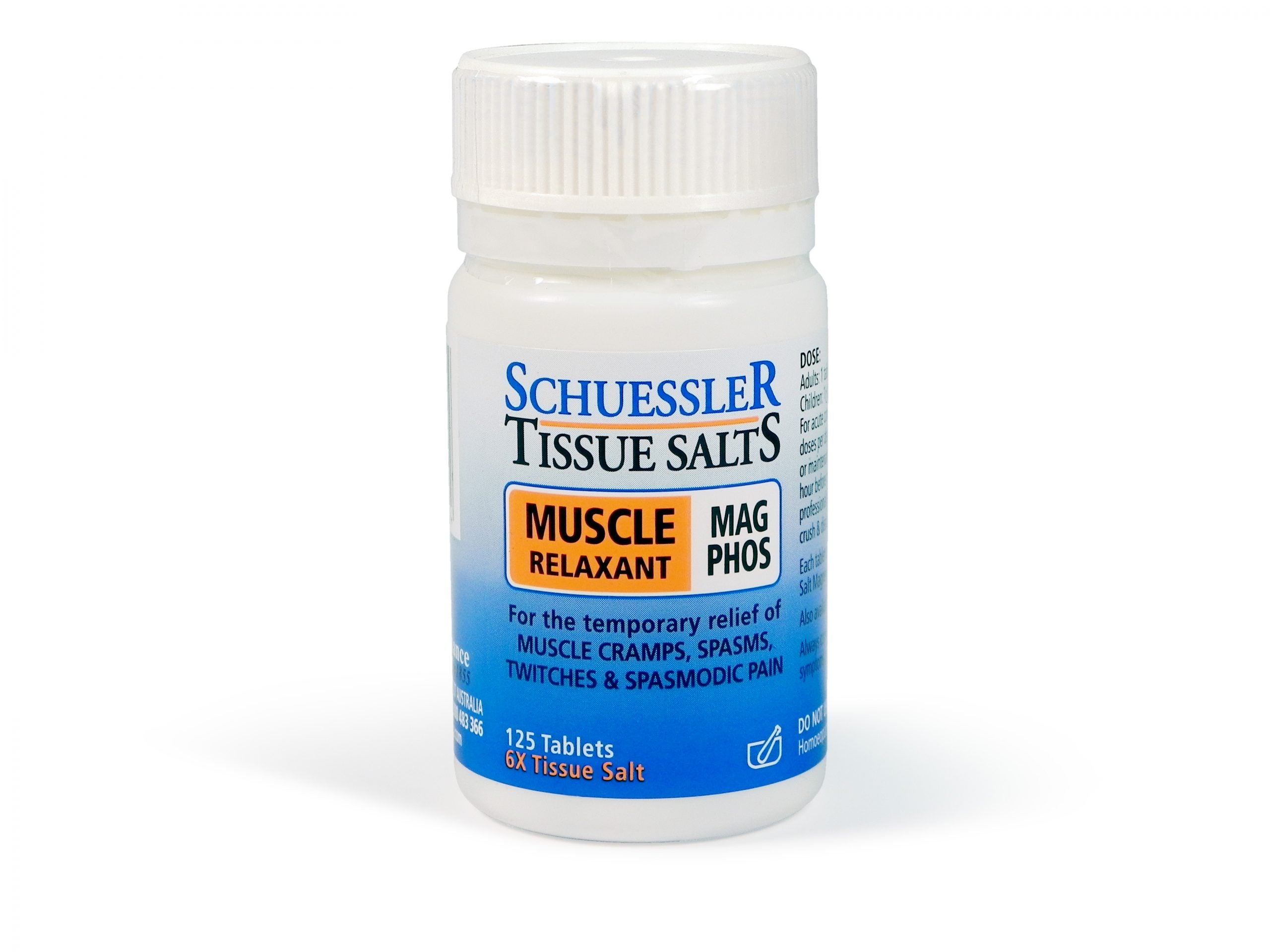M&P Schuessler Tissue Salts #8 Mag Phos Muscle Relaxant 125 Tablets