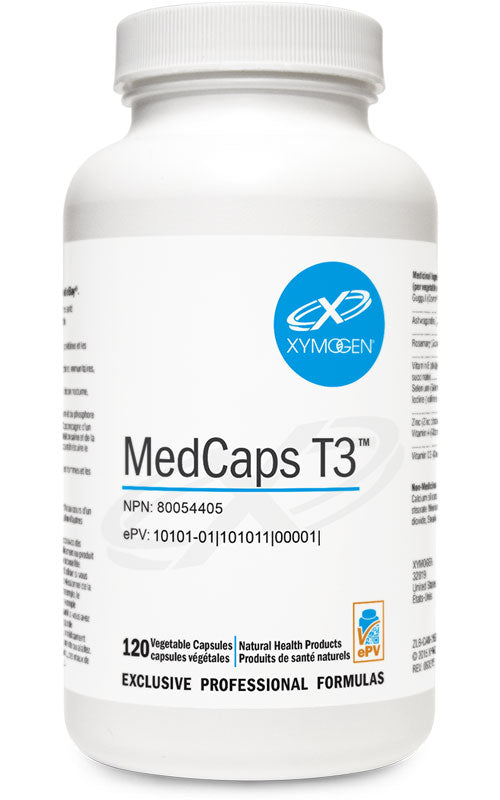 Xymogen Med Caps T3 120 Vegetarian Capsules