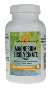 Nature's Harmony Magnesium Bisglycinate 200mg 90 Capsules