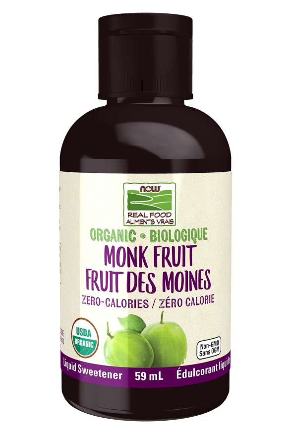 NOW Organic Monk Fruit Liquid Sweetener 59ml