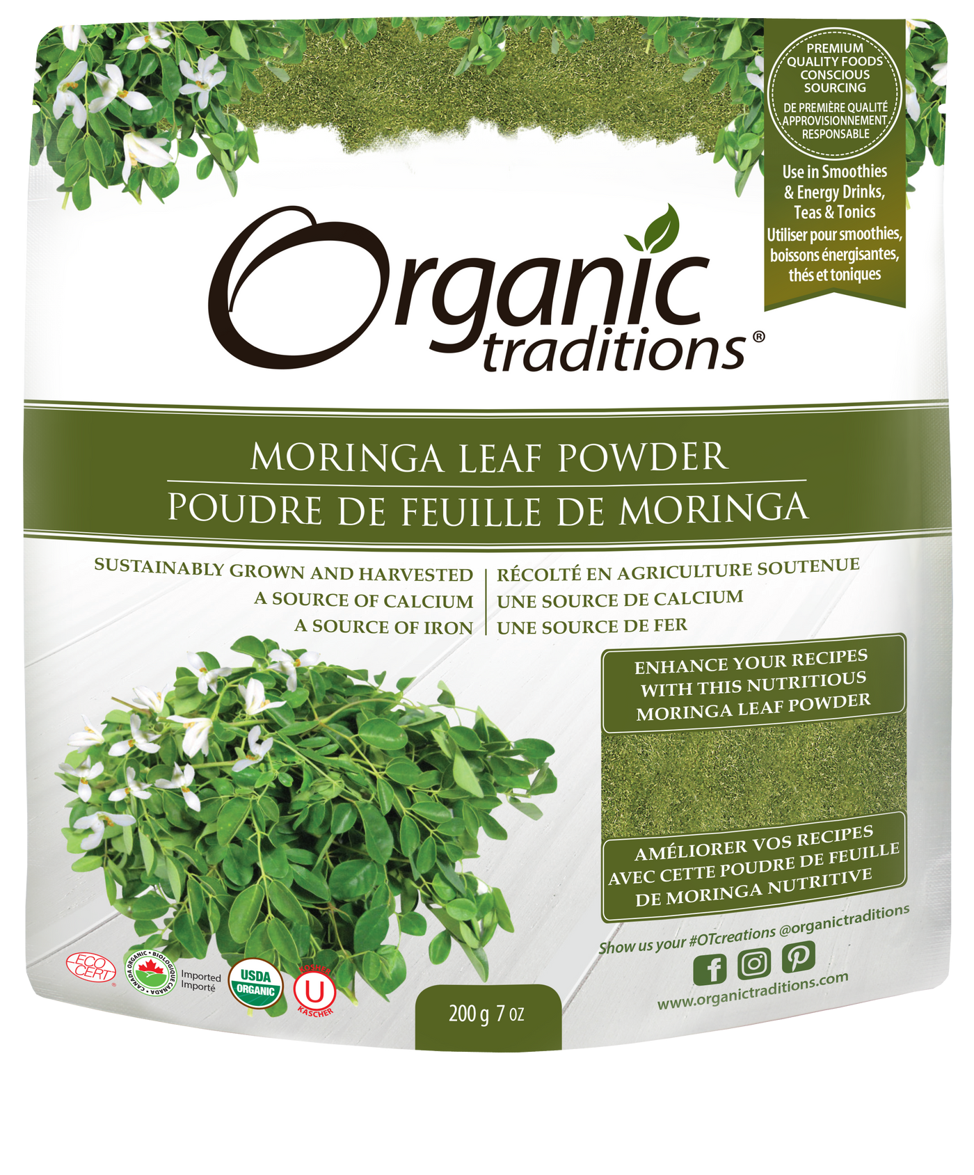 Organic Traditions Moringa Leaf 200g