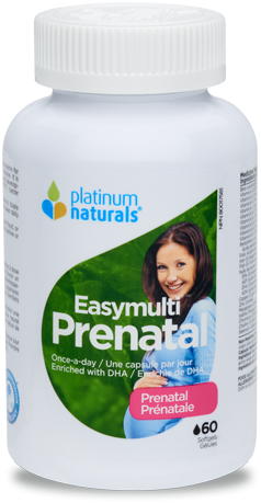 Platinum Naturals Easy Multi Prenatal 60 Softgels