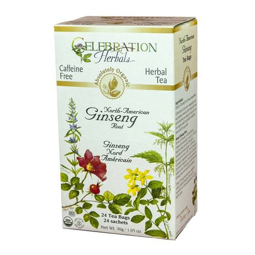 Celebration Herbals North-American Ginseng Root 24 Tea Bags