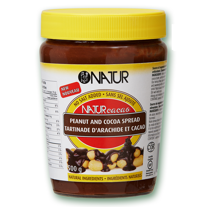 Natur Cacao Peanut Butter And Cocoa Spread 500g