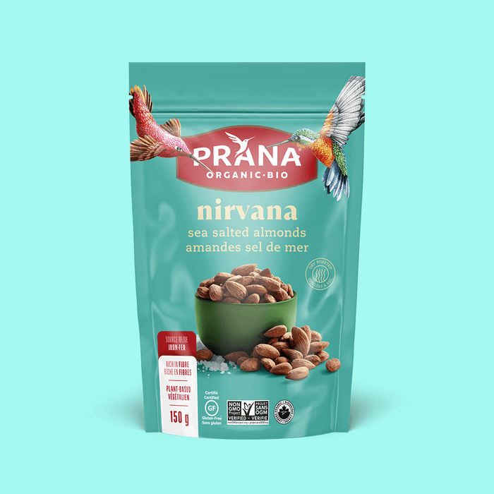 Prana Savoury Snack - Almonds Salted, Nirvana 150g