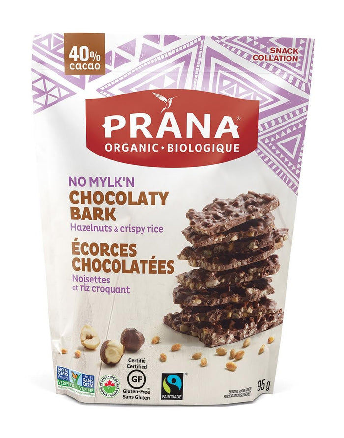 Prana Organic Chocolate Bark No Mylk'n 62% Cacao 100g
