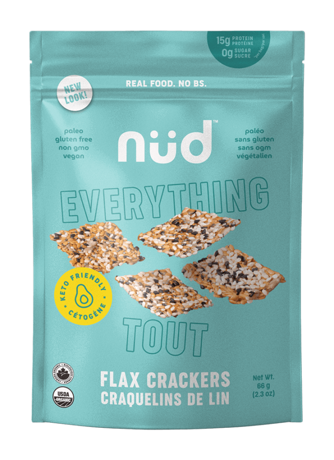 Nud Fud Keto Everything Flax Crackers 66g