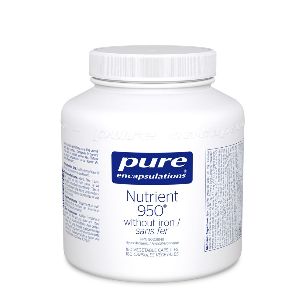 Pure Encapsulations Nutrient 950 without Iron 180 Capsules
