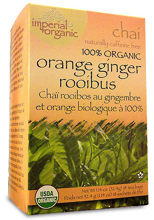 Uncle Lee's Organic Orange Ginger Rooibos Chai 18 Tea Bags
