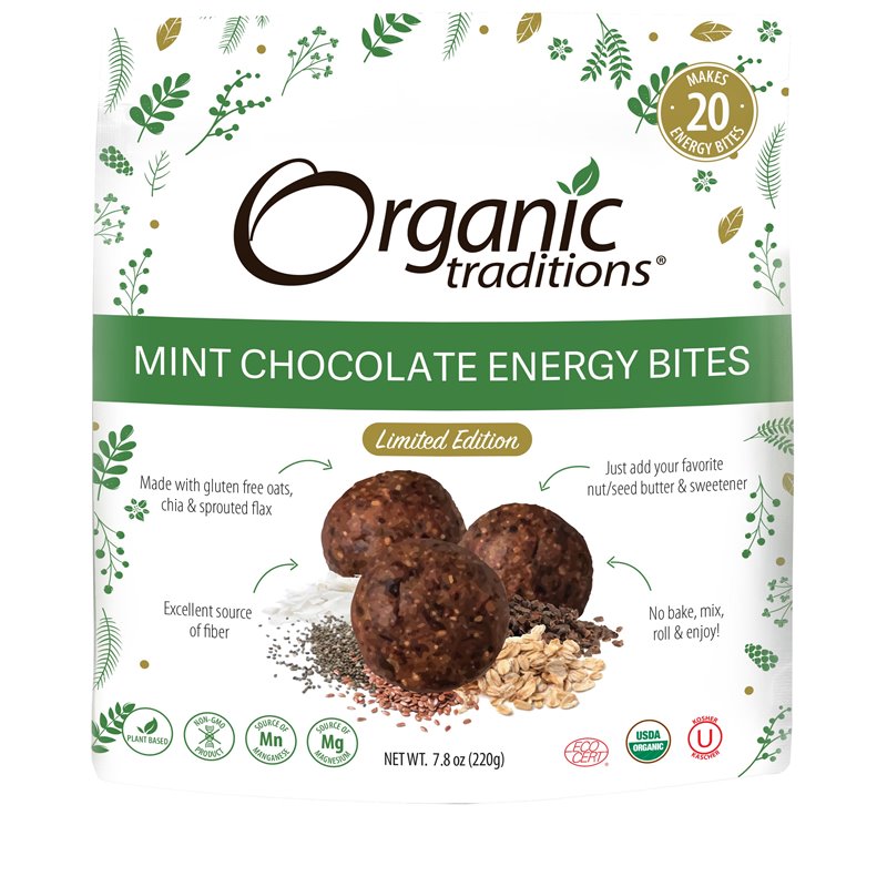 Organic Traditions Mint Chocolate Energy Bite Mix 220g