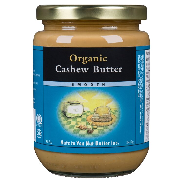 Nuts To You Organic Cashew Butter Smooth 365g