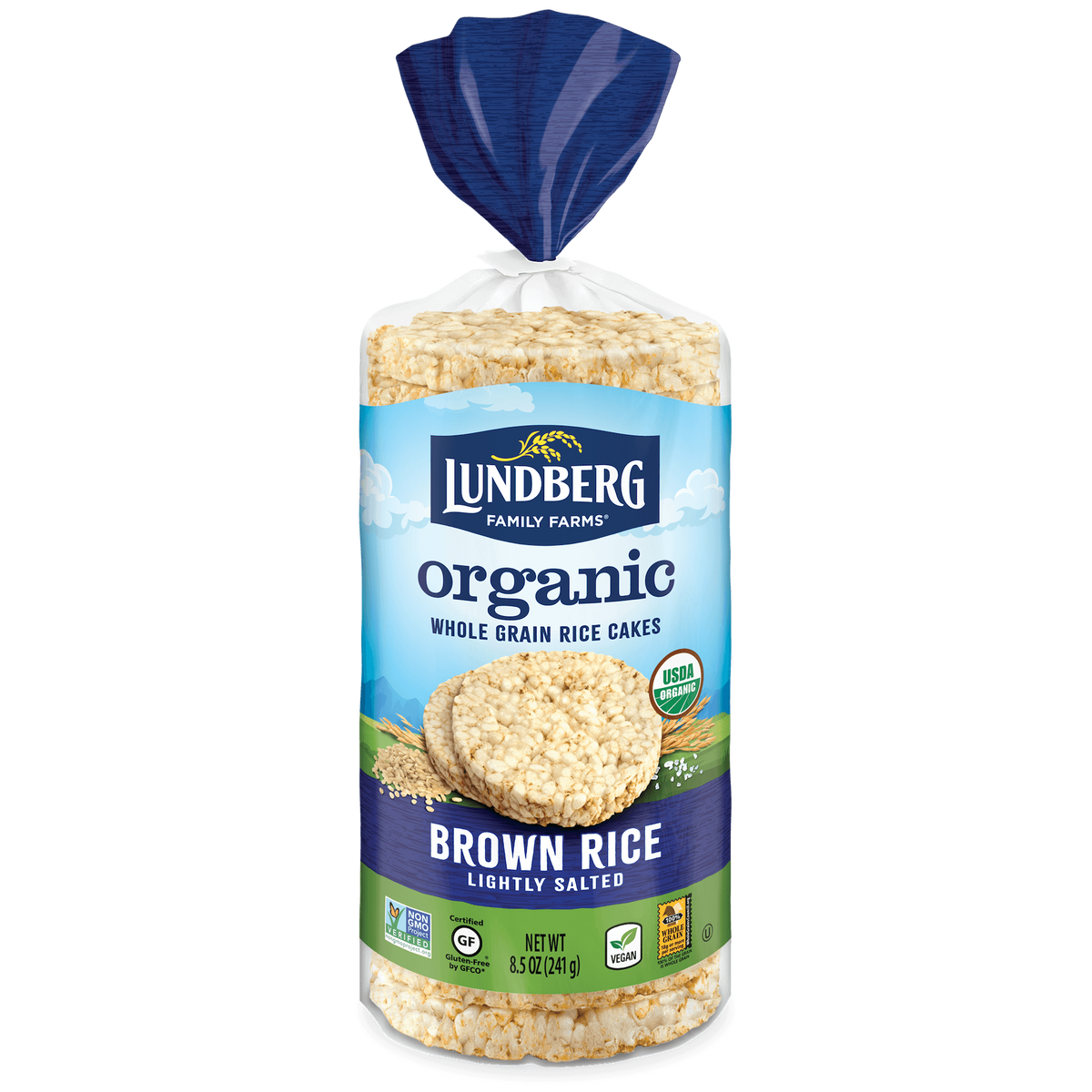 Lundberg Organic Brown Rice Cakes Salted 241g