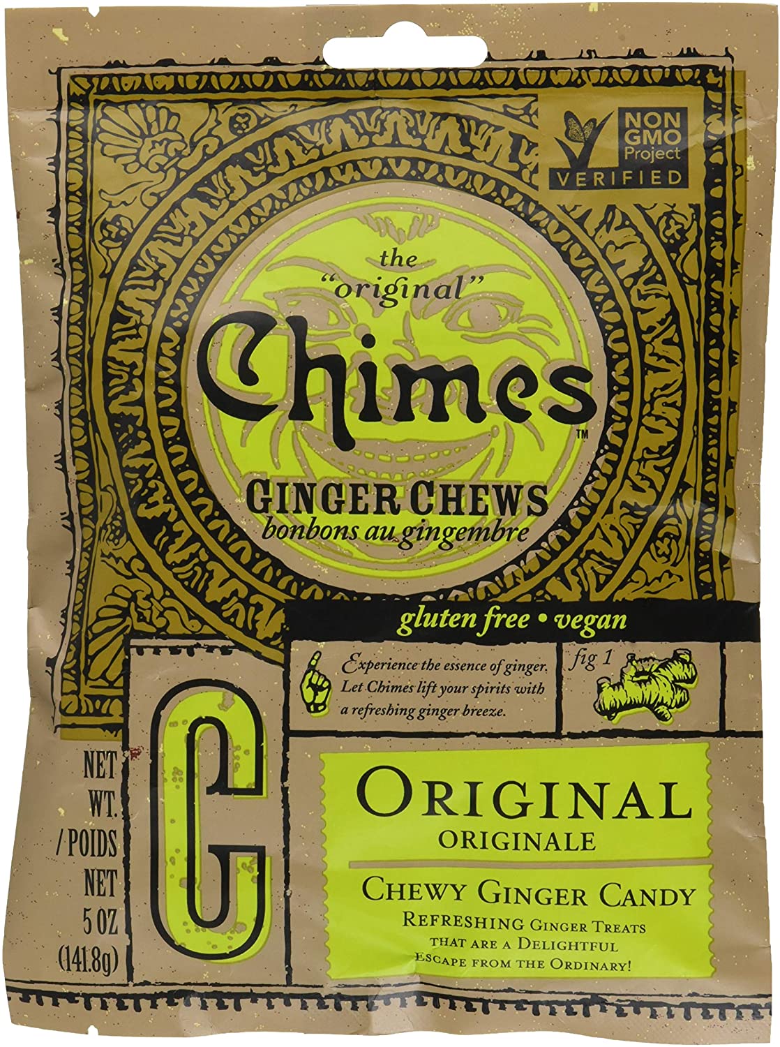 Chimes Original Ginger Chews 142g