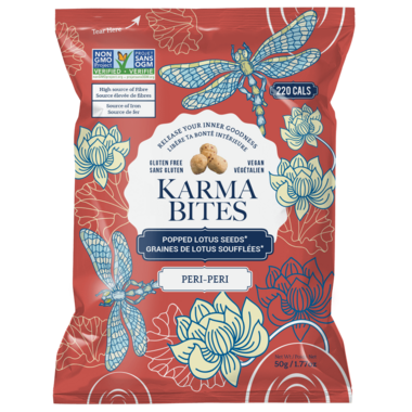 Karma Bites Popped Lotus Seeds Peri-Peri 50g (discontinued)