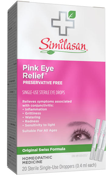 Similasan Pink Eye Relief 20 Single-Use Droppers