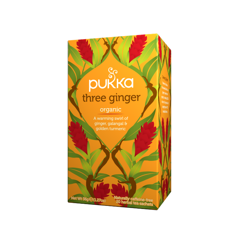 Pukka Organic Three Ginger Tea 20 Teabags