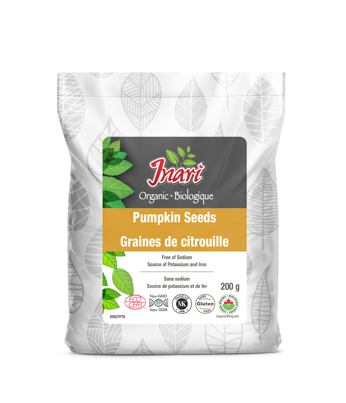 Inari Organic Pumpkin Seeds 200g