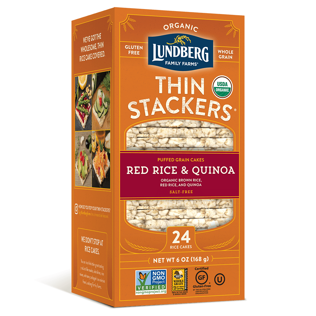 Lundberg Organic Thin Stackers Red Rice & Quinoa 167g