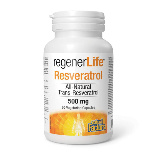 RegenerLife Resveratrol 500mg 60 Vegetarian Capsules