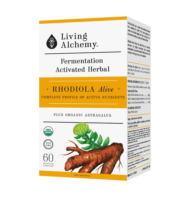 Living Alchemy Fermented Rhodiola Alive 60 Pullulan Capsules
