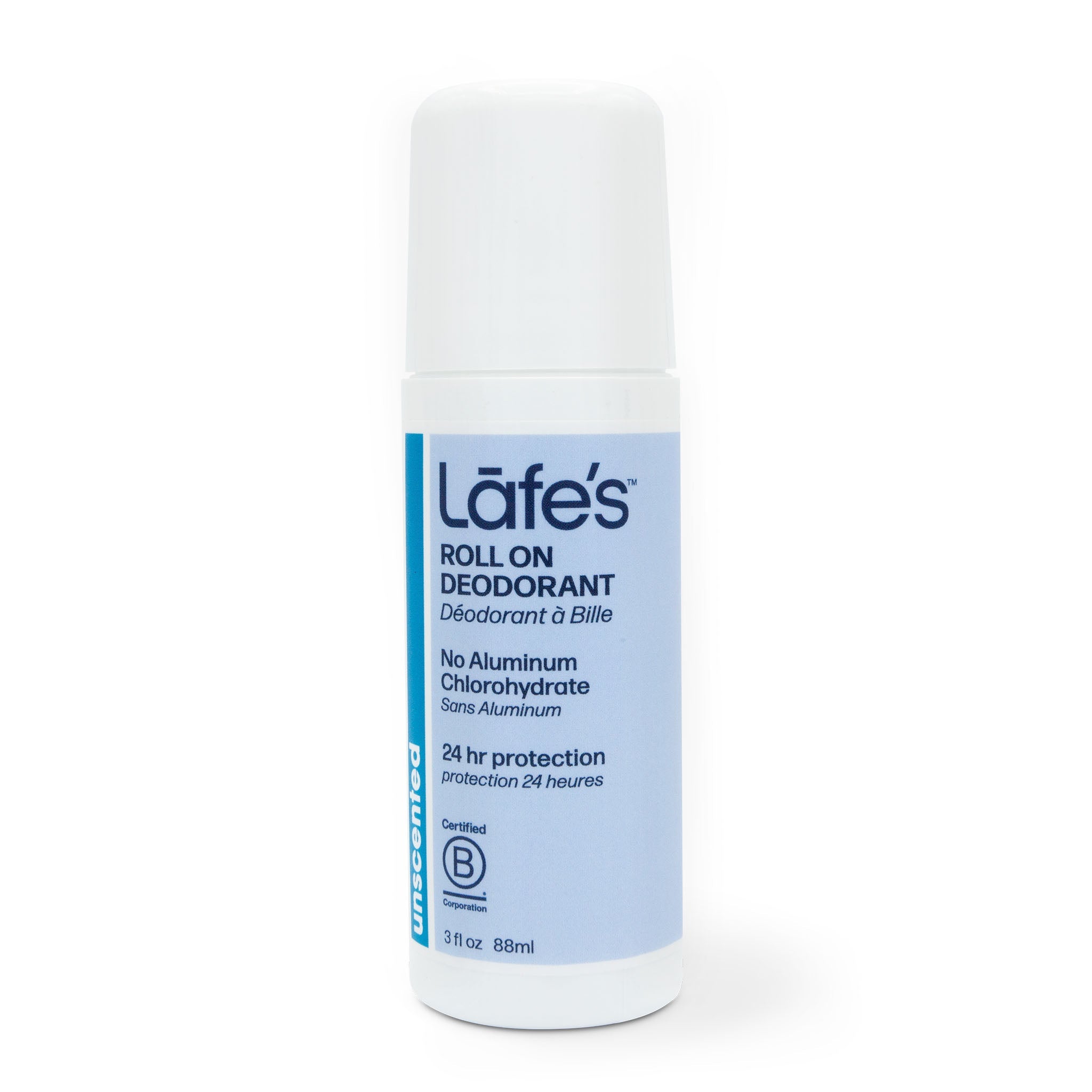 Lafe's Unscented Roll On Deodorant 88ml